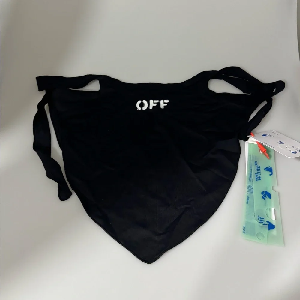 Off-White Off Bandana Mask Black